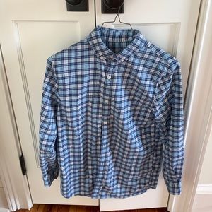 Vineyard Vines boys blue flannel shirt